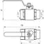 Кран кульовий прямий Q Professional 3/4″ ЗВ КР PN40 QP152 - мініатюра 4