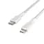 Кабель Belkin USB-С - Lightning, BRAIDED[2m, white] - мініатюра 2