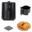 Аерофритниця для дому з таймером на 1.5 л, 1200 Вт AIR FRYER CROWNBERG CB 5541 безмасляна фритюрниця - мініатюра 2