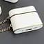 Шкіряний футляр Suitcase для навушників AirPods 3 White - мініатюра 3