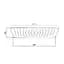 Верхній душ Qtap Hlavova 260x180 мм прямокутний QTHLA107CRM45784 Chrome/Black, Чорний матовий - мініатюра 2