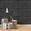 Самоклеюча стінова панель Sticker Wall Чорна 3D NEW CULTURAL WALL 70x70cmx5mm BLACK+WHITE (D) SW-00001503 - мініатюра 5