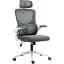 Офисное кресло GT Racer X-5728, бело-серое (X-5728 White/Gray) - миниатюра 1