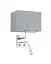 Бра, настенный светильник Nowodvorski 11793 Hotel Mood E27+LED 2x10W+2.2W 4000K IP20 серый - миниатюра 1