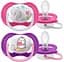 Пустушка для дівчинки Philips Avent Ultra Air Animal, 6-18 місяців, 2 шт. (SCF080/08) - мініатюра 1