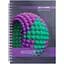 Зошит Buromax Sphere на пружині А5, 80 аркушів фіолетовий (BM.24552101-07) - мініатюра 1