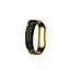Силіконовий ремінець для фітнес браслета XiaomiXiaomi Smart Band 5 6 7 Black Yellow Sport Чорний Жовтий Спортивний - мініатюра 1
