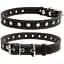 Нашийник для собак Collar, шкіряний, безрозмірний, 60х2,5 см, чорний - мініатюра 4