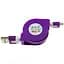 Кабель Toto TKX-66 Flat USB cable microUSB 1m Purple - миниатюра 1