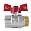 Кран кульовий Thermo Alliance Standart 1" ВЗ прямий, PN40, метелик SD607NW25PN40 - мініатюра 2