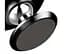 Автотримач Baseus Small Ears Magnetic Bracket Vertical Type (SUER-B01) Black [19997] - мініатюра 2