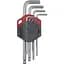 Ключ Wurth Г-подібний HEX з кулькою SW10 L180 mm Red Stripe (арт. 575241 10) - мініатюра 1