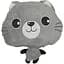 Детская мягкая игрушка Кошечка Bambi L1128(Grey) с пледом 40 см - миниатюра 1