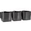 Комплект вазонів з кріпленням Lechuza Green Wall Home Kit Glossy 48х6х14 см антрацит (13524) - мініатюра 1