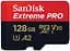 Карта пам'яті microSD 128GB C10 UHS-I U3 R200/W90MB/s Extreme Pro V30 + SD SanDisk teh0013306 - мініатюра 1