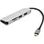 USB-Хаб PowerPlant USB Type-C to 3*USB 3.0 Ports + TF/SD Card Reader (CA912100) - мініатюра 1