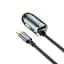 Адаптер автомобильный HOCO Type-C Cable car charger NZ7 серый - миниатюра 1