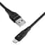 Кабель Proove Soft Silicone USB-A to Lightning 1m Black (CCSO20001101) [133328] - мініатюра 3