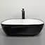 Умивальник VBI Ravenna black white glossy накладний VBI-011226, Чорний - мініатюра 3