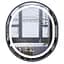 Дзеркало Mixxus Premium ELLIPSE MV05-80x70-REVERSE BLACK (LED Touch, Anti-fog (3-6kK)) (MP6646) - мініатюра 1