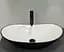 Умивальник VBI Turin black white накладний VBI-011513, Чорний матовий - мініатюра 5