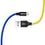Кабель ColorWay USB - micro USB (M/M), 2.4 А, 1 м, Blue/Yellow (CW-CBUM052-BLY) - миниатюра 4
