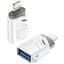 Перехідник XO NB256A USB-A female to Lightning adapter White - мініатюра 1