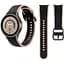 Ремінець для Samsung Galaxy Watch 5 44mm - чорно-бежевий ширина кріплення 20мм силікон розмір L Watchbands Double Line (W11-9WB12143133) - мініатюра 1