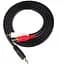 AV кабель TCOM Line 3.5 мм Audio Jack Aux to 2 Rca тюльпана - мініатюра 1
