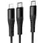 Дата кабель Hoco X123 Victory 2in1 Type-C to Lightning/Type-C 3A (1m) - миниатюра 3