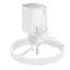 Сетевое зарядное устройство Hoco N42 2 Type-C PD 45W белый + кабель Type-C to Lightning - миниатюра 3