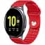 Ремінець BeWatch для Samsung Galaxy Watch 42/3 41 мм/Active/Active 2 силіконовий 20 мм Wave Червоний (1010704) - мініатюра 1