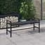 Лавка для саду Chomik Garden Line Gardineo 126x42x55 см чорна - мініатюра 8