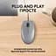 Комп'ютерна миша Logitech M110 Silent-MID GRAY-USB-AKOYA teh0022045 - мініатюра 2