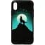 Чохол-накладка Toto Night Light Print Glass Case Apple iPhone X/XS Howling Wolf - мініатюра 1