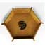 Настільна гра Games 7 Days Лоток для кубиків Hexagon dice tray - Brown (g7dhexdt03) - мініатюра 1