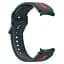 Ремешок для Samsung Galaxy Watch 4 44mm - темно-зелено-красный ширина крепления 20мм силикон Watchbands D2 (W17-2WB12225125) - миниатюра 2