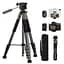 Штатив K&F Concept S255A3+BV01 Сірий з пультом та тримачем смартфону (KF09.155Grey) - мініатюра 1