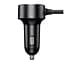 Автомобільний зарядний пристрій Baseus High Efficiency Pro 1-for-2 Car Cigarette Lighter 30W C00455300121-00 Black - мініатюра 5
