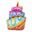 Фольгована кулька фігура «Happy birthday Cake» 110 см наповнення повітрям або гелієм для тематичних вечірок Різнокольоровий - мініатюра 1