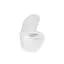 Унітаз підвісний Kroner Harz WHI493736 RIMLESS безобідковий з сидінням Slim Duroplast / Soft-close / Quick relase (KH493736WHIR), Білий - мініатюра 4