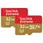 Карта памяти Sandisk microSDHC (UHS-1 U3) Extreme Action A1 32Gb Class 10 V30 (R100Mb/s, W60Mb/s) (adapter SD) TP (SDSQXAF-032G-GN6AT) - миниатюра 1