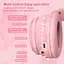 Накладные наушники Onikuma Bluetooth Gaming CAT with LED B90, 800mAh, BT5.0, AUX, 800mAh, 15h, pink - миниатюра 2