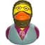 Качка FunnyDucks Хіпстер (1328) - мініатюра 1