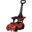 Дитяча каталка-толокар Bambi Racer M 5785-3 з батьківською ручкою червоний - мініатюра 1
