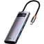 USB-хаб Baseus Metal Gleam Series 5 в 1 Multifunctional Gray [WKWG020013] [96294] - мініатюра 1