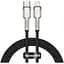 Дата кабель USB-C to Lightning 1.0m Cafule Metal PD 20W black Baseus (CATLJK-A01) - мініатюра 1