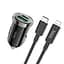 Адаптер автомобильный HOCO Type-C to Lightning Cable Leading car charger Z44 2USB, 3A, 20W, QC/PD| - миниатюра 2