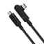 Кабель Acefast C5-03 USB-C to USB-C 100W right angled aluminum alloy 2 м черный - миниатюра 3
