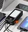 Портативный внешний аккумулятор Bilintong 50000mAh Power Bank + Led лампа Черный - миниатюра 5
